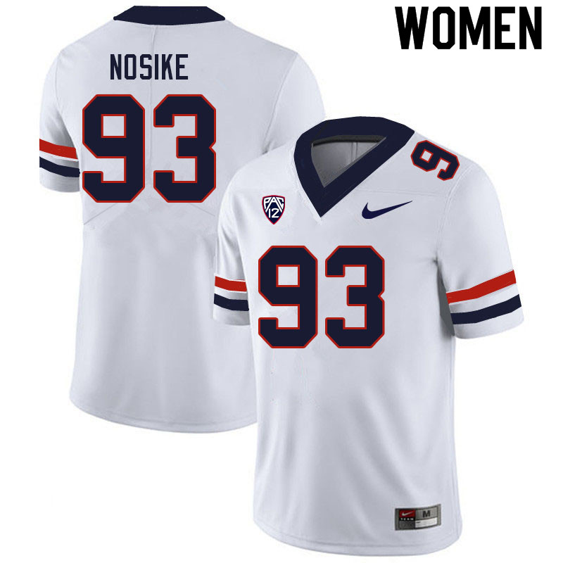 Women #93 Ugochukwu Nosike Arizona Wildcats College Football Jerseys Sale-White
